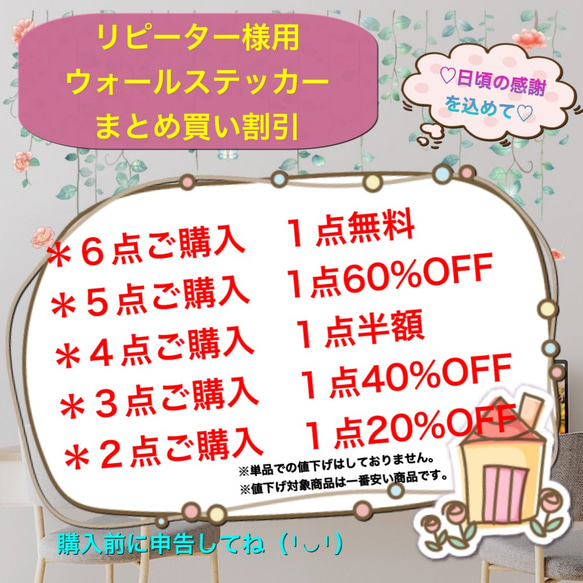 ウォールステッカーS32　魚　北欧　カラフル　デコレーションシール　DIY 送料無料 剥がせるシール 壁シール インテリ 8枚目の画像