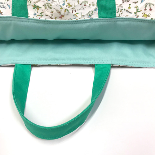 リバティプリント使用♪セオ♪キルティング♪レッスンバッグ♪トート