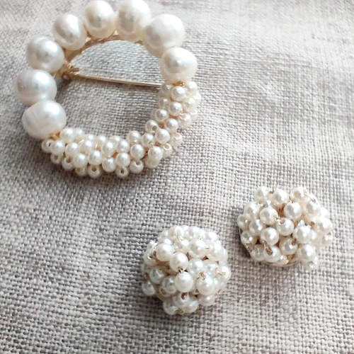 Daisyセット ブローチ Lue LuLu 通販 13327575｜Creema(クリーマ)