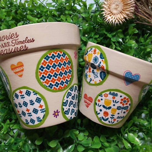 送料無料☆3号鉢2.5号鉢♡2個セット ♡リメイク鉢♡多肉植物♡ガーデン