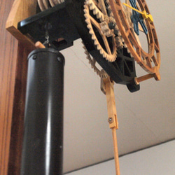 木製歯車の柱時計 【受注制作】 2枚目の画像