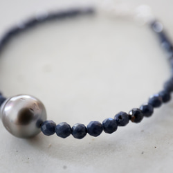 SILVER925 South Sea Pear sapphire bracelet [kgf3951] 1枚目の画像