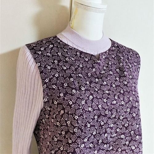 新品★﻿小紋 着尺 反物 リメイク-7 ma6305 正絹 小紋 着物 反物 着尺 ちりめん 未仕立て リメイク 生地