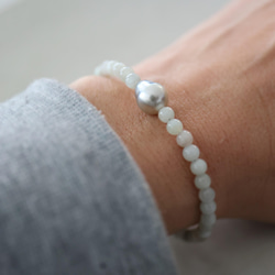 SILVER925 South Sea Pear jade bracelet [kgf3931] 6枚目の画像