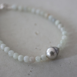 SILVER925 South Sea Pear jade bracelet [kgf3931] 3枚目の画像