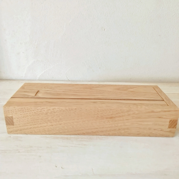 木製 ペンケース(筆箱) ｜ 無垢 国産 栗［クリ］ （贈り物、プレゼントにも） 3枚目の画像