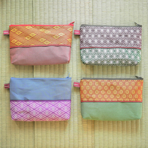 畳縁金馬 バッグ ポーチ 限定品3点 楽天市場】畳縁 ポーチの通販