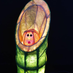 和紙と陶器の灯り・竹の子 2枚目の画像