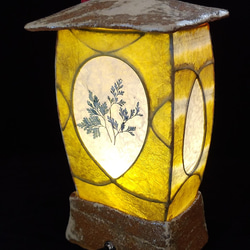和紙と陶器の灯り・和風ランタン 8枚目の画像