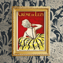 NO.343】ゴージャスな黄色ドレスの後ろ姿の女性アートポスター