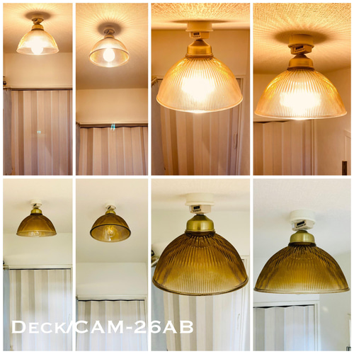 天井照明 Deck/CAM-26AB デック シーリングライト アンバー ガラス