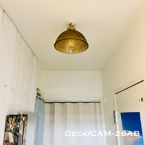 天井照明 Deck/CAM-26AB デック シーリングライト アンバー ガラス