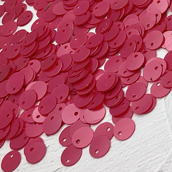 SpangleTopホール「チェリーポップ」パール加工6ｍｍ 8g　SP141-Che6 ビーズ刺繍オートクチュール刺繍 8枚目の画像