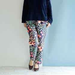 きまぐれコレクション　-クレイジーな織り模様のテーパードパンツ M/Lサイズ 3枚目の画像