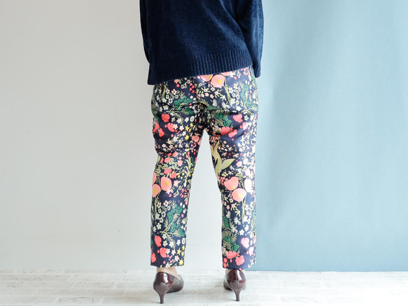 きまぐれコレクション　-クレイジーな織り模様のテーパードパンツ M/Lサイズ 5枚目の画像