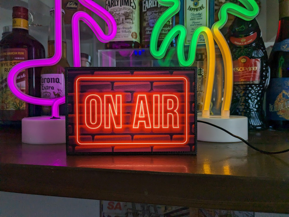ネオンサイン アクリルボックス ON AIR 看板 オーダーメイド　BOX型 ネオンサイン アクリルボックス ON AIR 看板 オーダーメイド BOX型