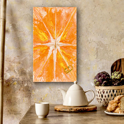 【 道を切り拓く 】New way エネルギーアート　インテリア　オレンジ　ゴールド　ホワイト 10枚目の画像