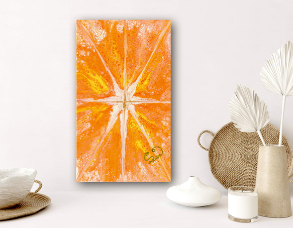 【 道を切り拓く 】New way エネルギーアート　インテリア　オレンジ　ゴールド　ホワイト 14枚目の画像