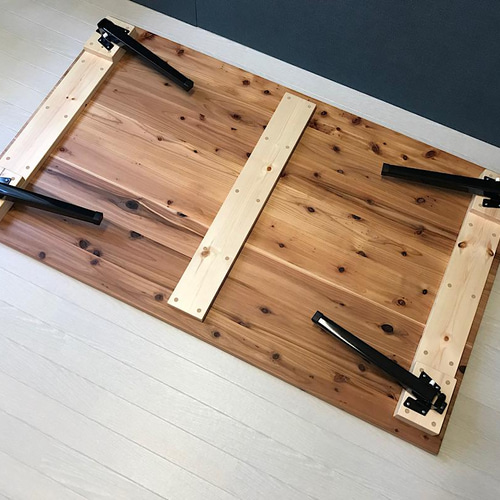 【オーダー】 ローテーブル 長方形 140cm 80cm 杉 折畳み脚 木組 角 オーダー】 ローテーブル 長方形 140cm 80cm 杉 折畳み脚 木組 角