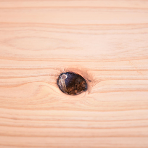 無垢杉と節穴ケアについて 机・デスク きいろの木工房 通販 13331861