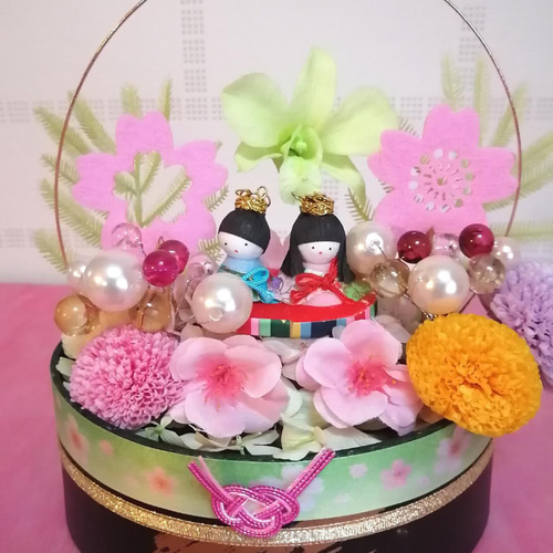 最終値下げ！ひな祭りアレンジ プリザーブドフラワー プリザーブド