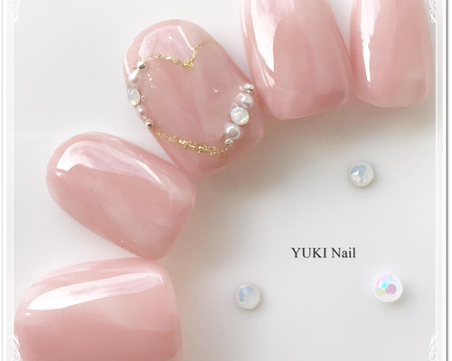 ハートネイル2 ネイルチップ（つけ爪） yuki-nail 通販 13332152
