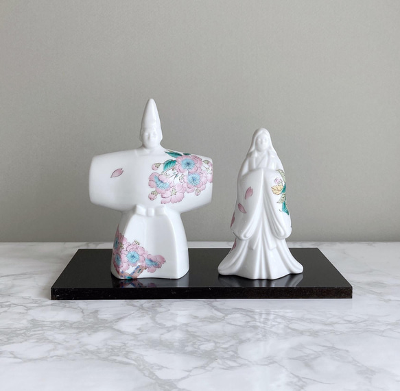 立ち雛（桜・九谷焼風）｜華やかな色彩のひな人形 その他置物 Aya 通販