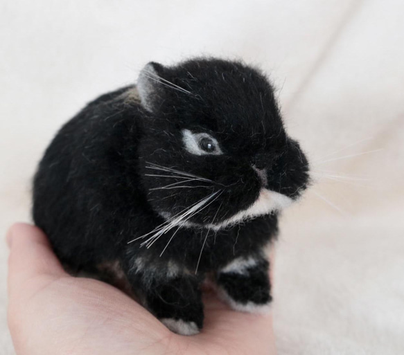 羊毛フェルト　オーダー　猫　[hana様ページ] 別角度からのじょんたん。 #茶トラ猫 #オーダー猫 #羊毛フェルト