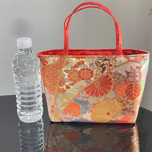 帯リメイクバッグ 佐賀錦づくしI. 橋能衣紋 ミニトートバッグ 彩