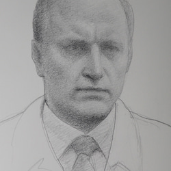 鉛筆画 老女の肖像 老人の肖像画 | デッサン・オン・デマンド