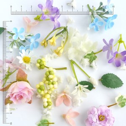 シルクフラワー小花詰め合わせ　シルクフラワーセット　小花　造花袋詰め　 造花セット　ナチュラル小花 3枚目の画像