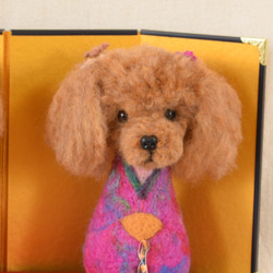 トイプードル　お雛様　雛人形　雛飾り　お祝い　羊毛フェルト　犬　お節句　プレゼント 4枚目の画像