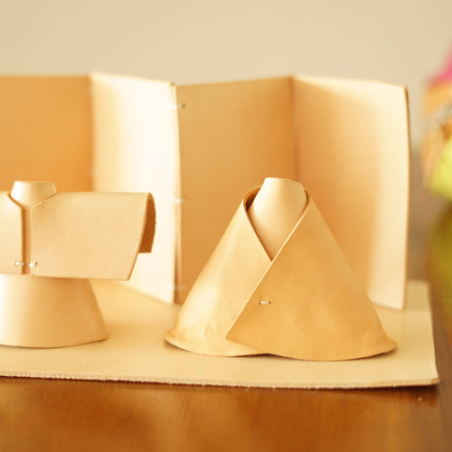 本革レザーの雛飾り雛人形セット ひなまつり桃の節句の飾り物 きなり