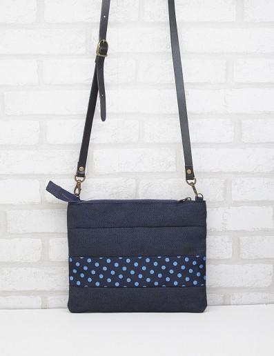 デニムの畳縁サコッシュ