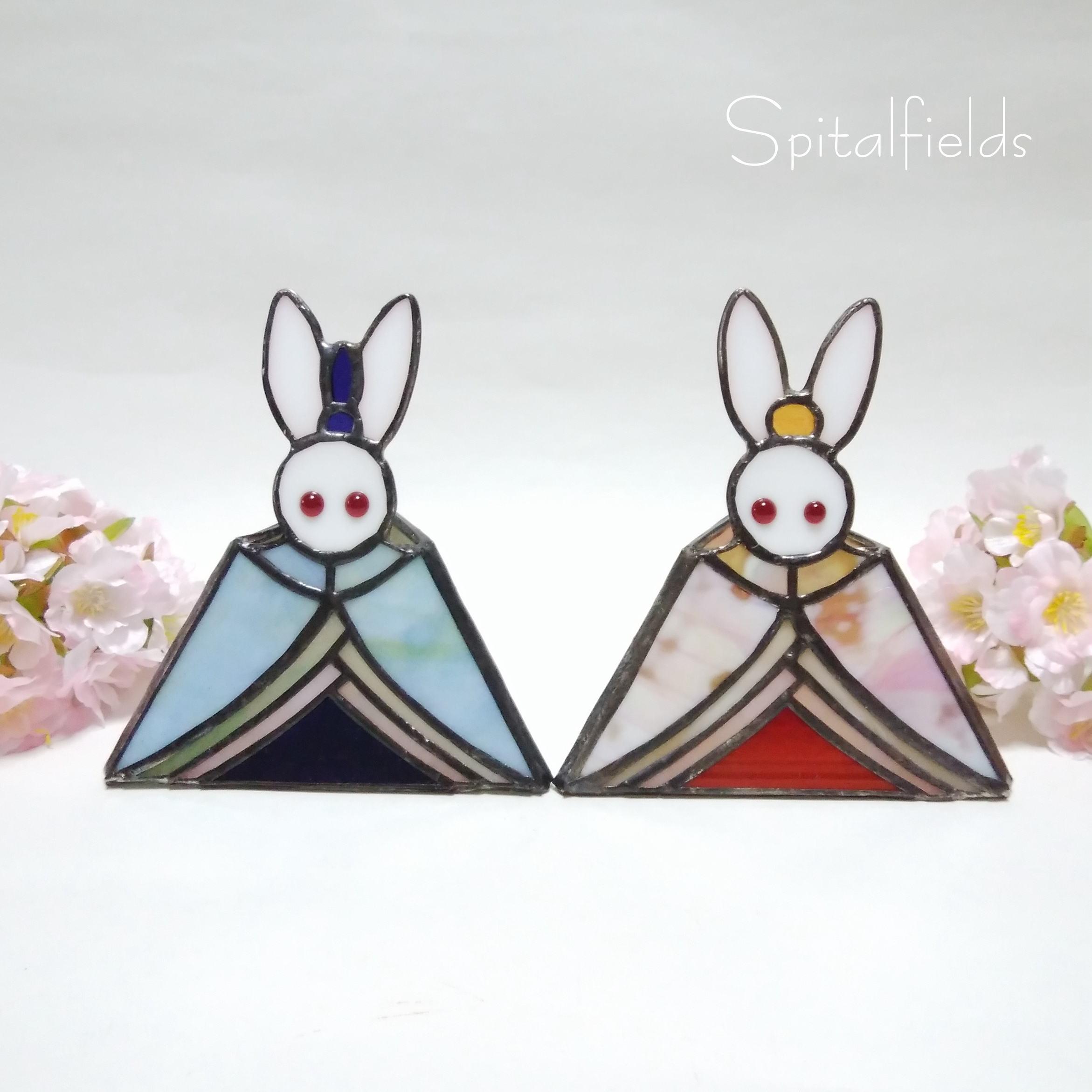 うさぎのお雛さま　LEDキャンドルつき