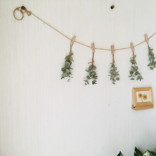 ドライフラワー お部屋で森林浴♡グリーン シンプル ガーランド