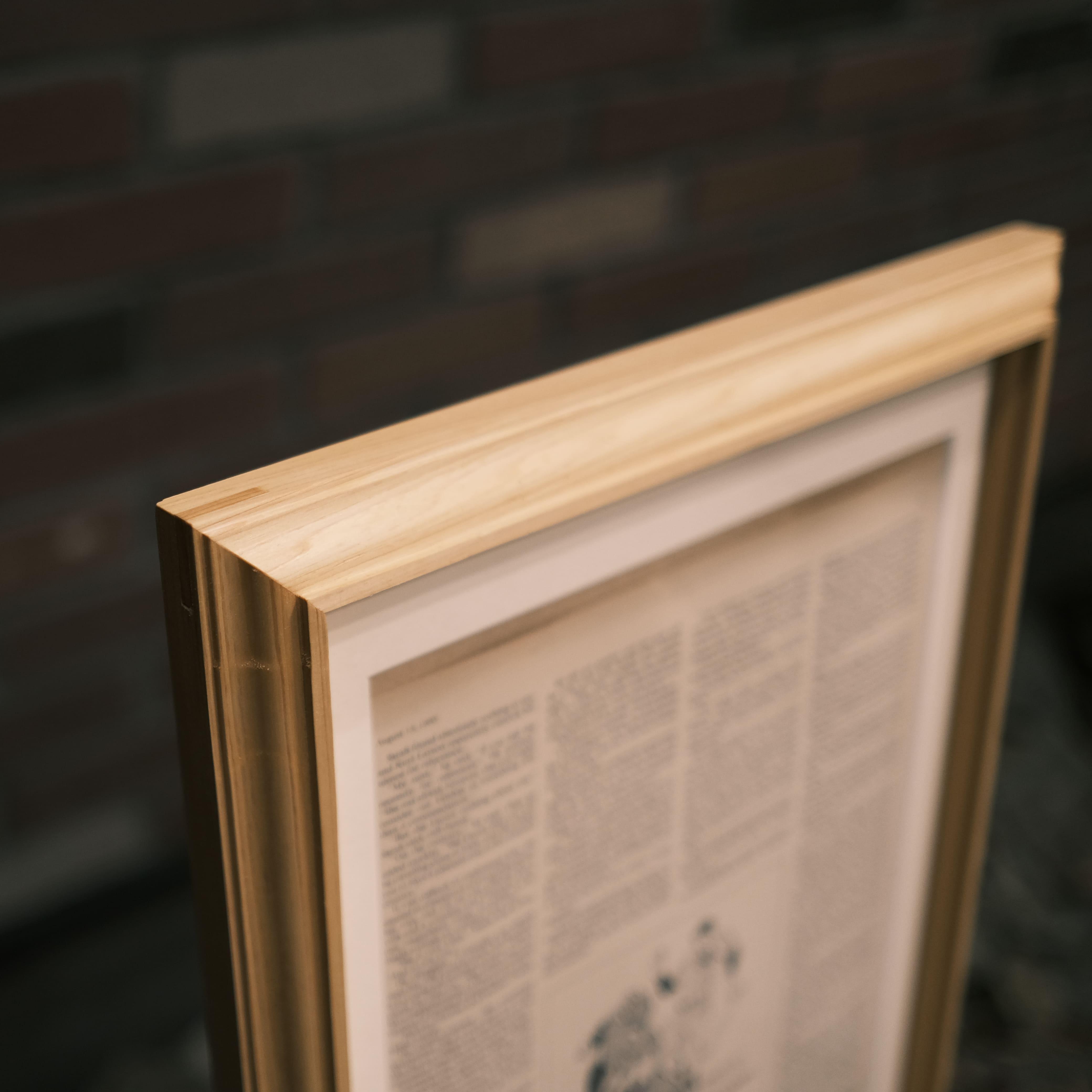 【額縁】A4/A3/A2/B5/B4/B3/B2ポスターフレーム　アンティーク　オールドアメリカン/木製/桧/無垢