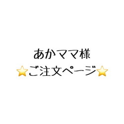 あかママ様 ⭐️ご注文ページ⭐️ 2点 1枚目の画像