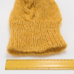 手編みニット帽（アンゴラ混）A220107 8枚目の画像