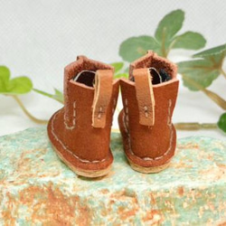 革細工　ミニチュアサイドゴアブーツ　miniature  boots. 4枚目の画像