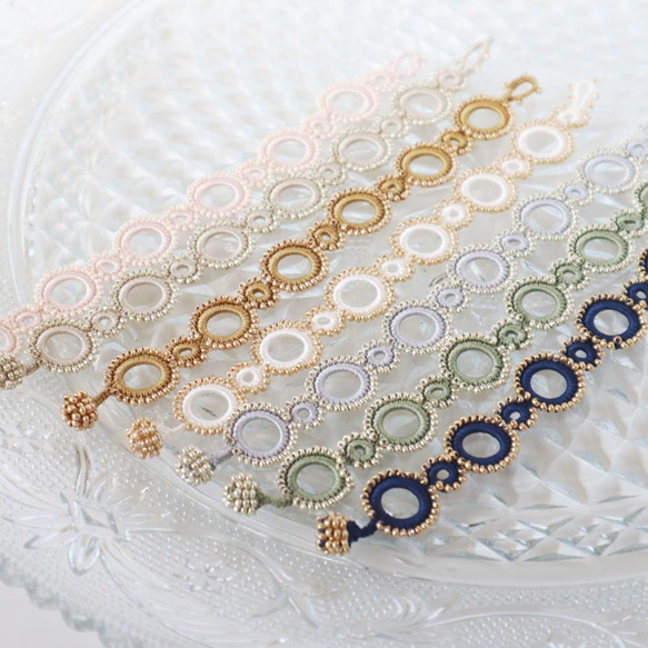 OYA crochet bracelet [RING] Milk Cocoa 第4張的照片