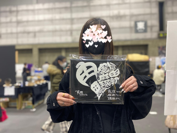 ハート♥️に文字入れ❸【キャンバスボード】 6枚目の画像