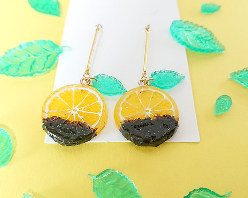 ミニレモンスライスカービングピアス a4cbfe328e645d0aa962a3ece9aedc