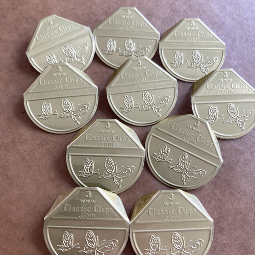 アメリカ ペーパークリップ Classicclips バタフライ 10個セット