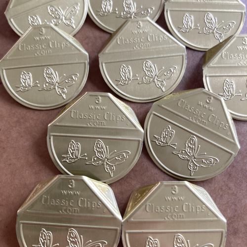 アメリカ ペーパークリップ Classicclips バタフライ 10個セット