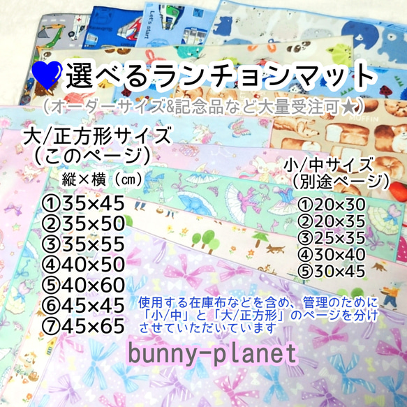 みー様オーダーページ☆ランチョンマット【枚】恐竜、ピンク生地 35×50