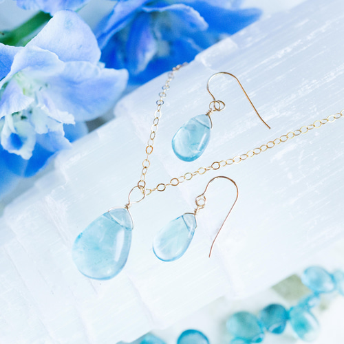 セット販売・ラッピング送無》☆宝石ブルーグリーンフローライト