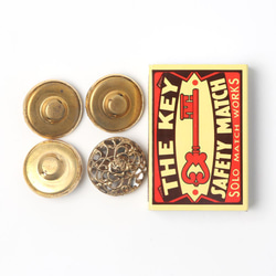 フィリグリー・メタル ボタン 2.2cm オールド・ゴールド バーボフカ限定 3枚目の画像