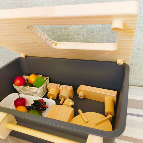 卓上 ままごとキッチン ハーフタイプ ✨ 木製知育玩具 おもちゃ