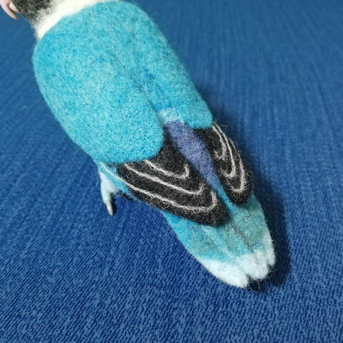 羊毛フェルト ブルーボタンインコ 羊毛フェルト とりもの 通販 羊毛フェルト ブルーボタンインコ 羊毛フェルト とりもの 通販